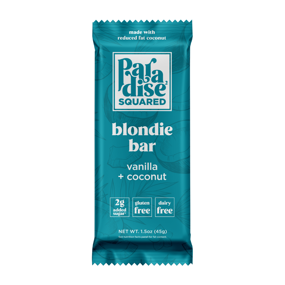 paradise squared blondie bar vanilla coconut